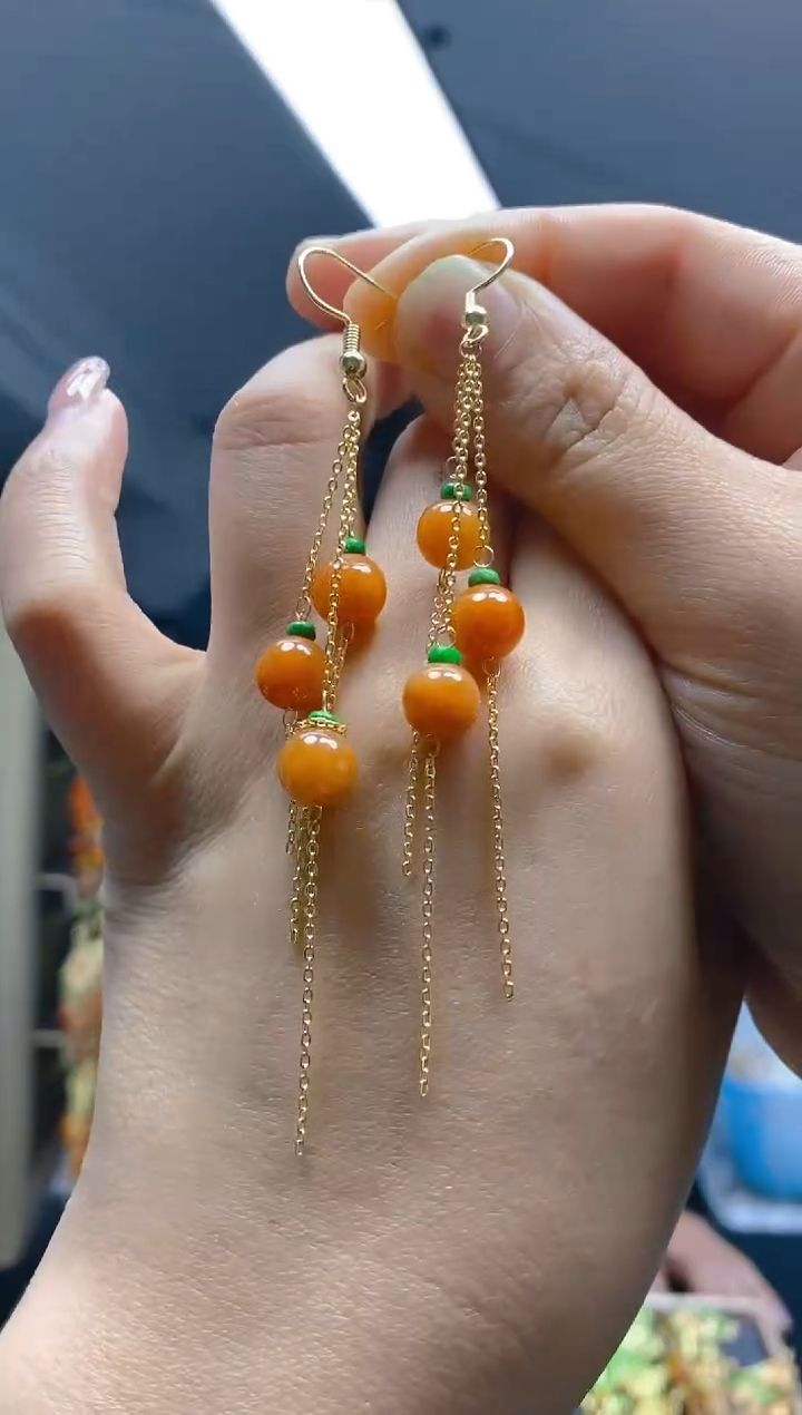 【闪购商品】翡翠耳饰合金0316翡翠耳钩