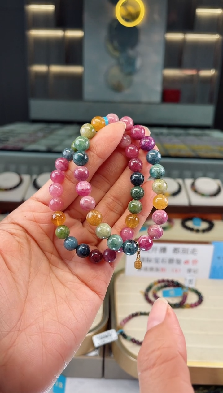 【闪购商品】碧玺单圈手串未镶嵌（多样性发一条）Q