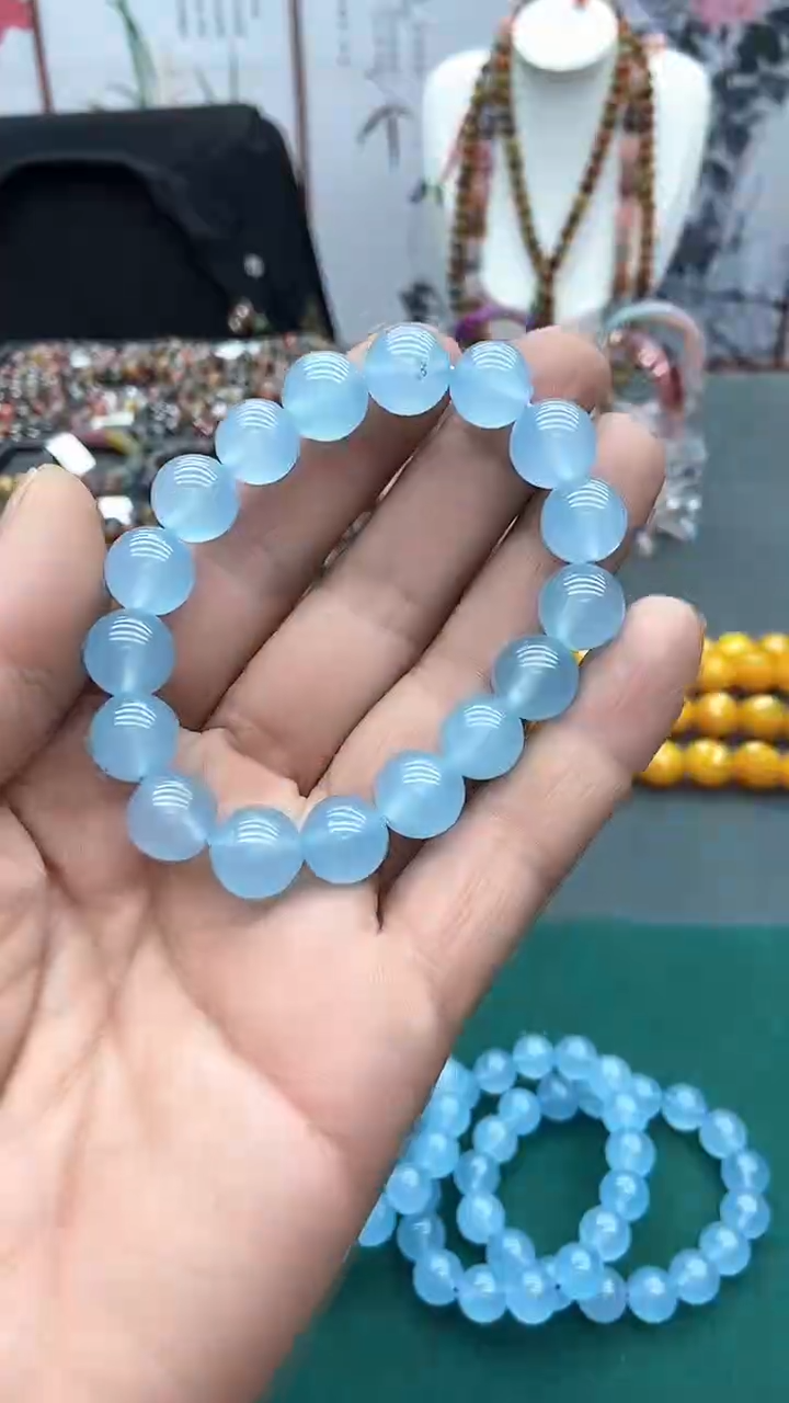 【闪购商品】海蓝宝石手串未镶嵌S35 手串