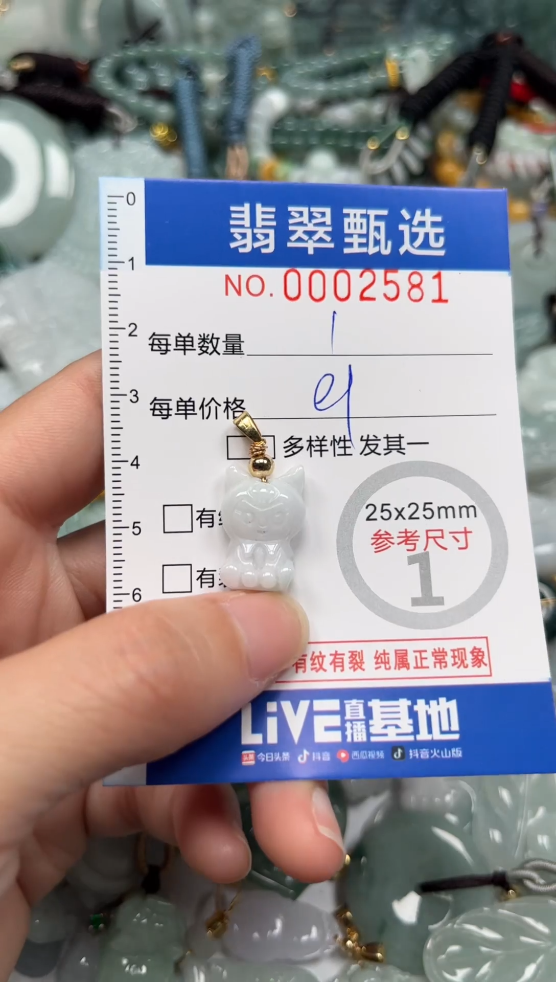 【闪购商品】翡翠颈饰未镶嵌00..2581