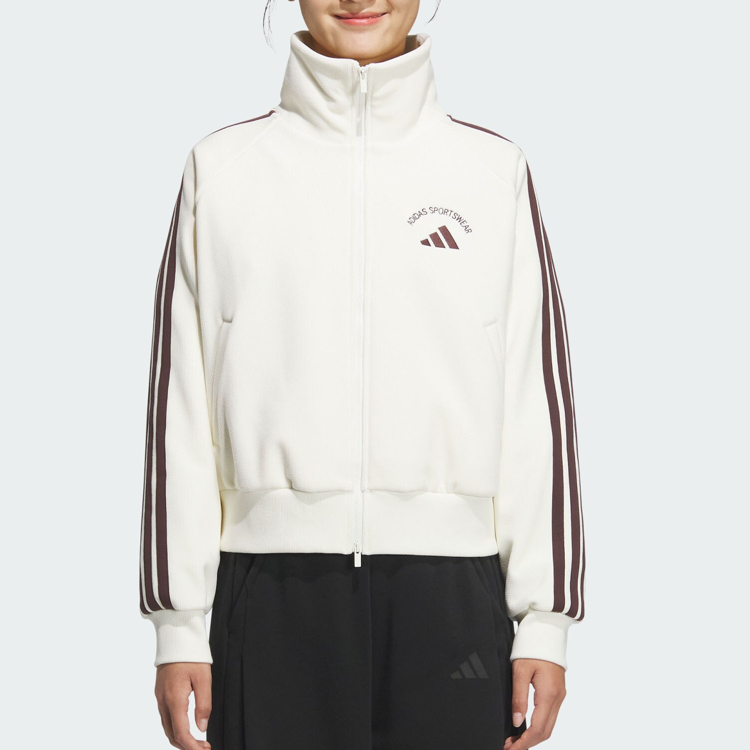 adidas/阿迪达斯女子MS WARM JKT时尚运动健身针织夹克外套KC0036
