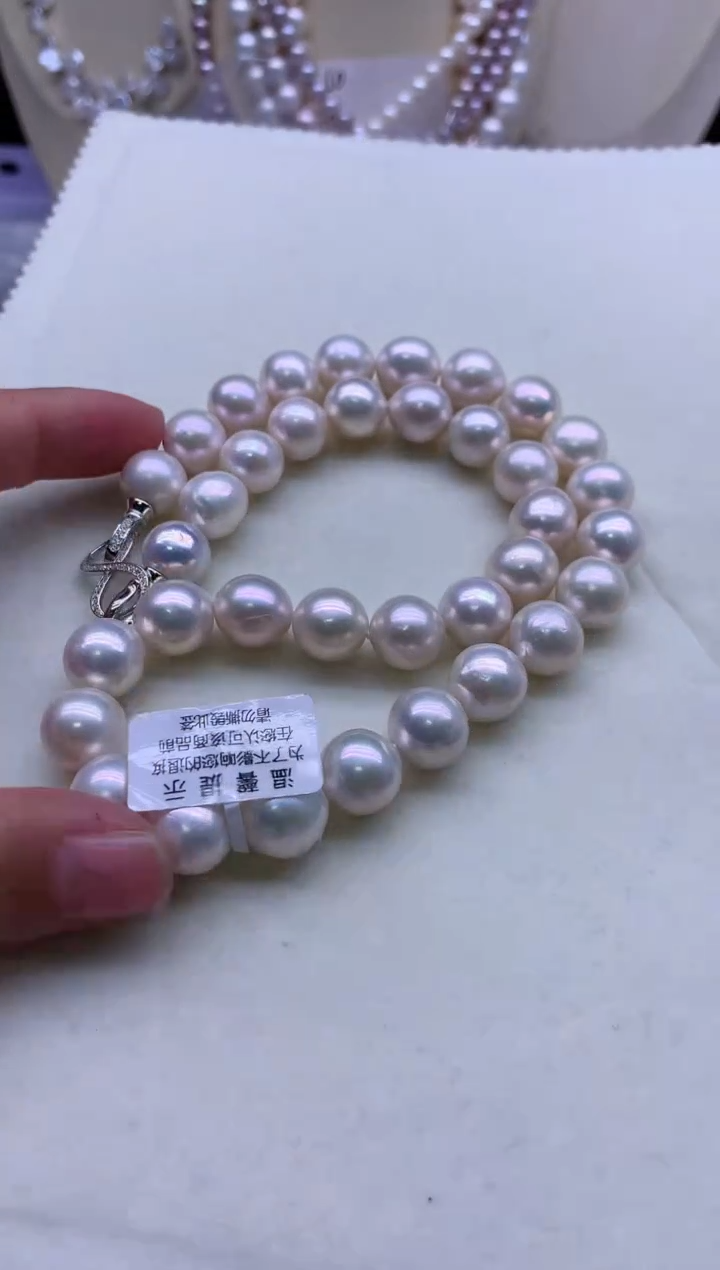【闪购商品】淡水珍珠项链银S925镶嵌淡水珍珠项链