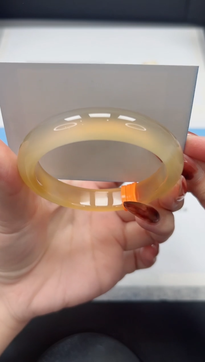 【闪购商品】玛瑙/玉髓手镯未镶嵌335/香槟59.4