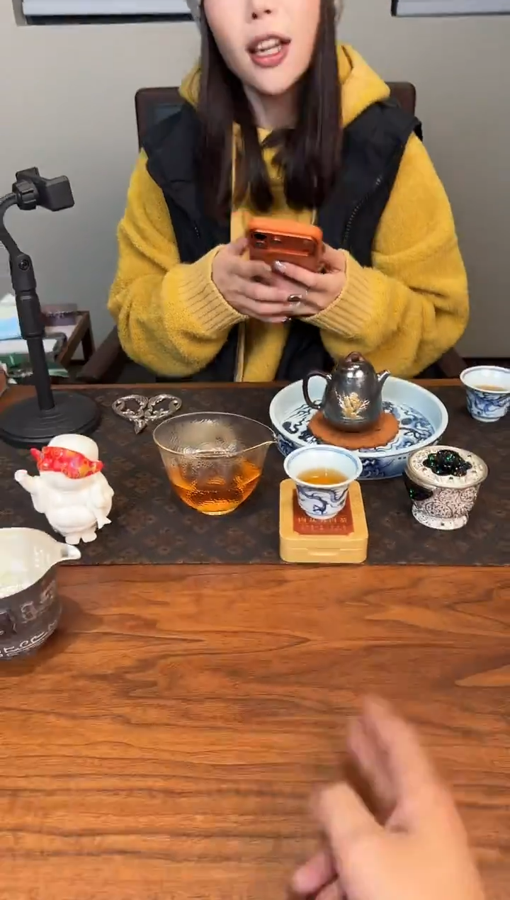 ***呆坐 手敲錾刻缠枝嵌百宝星河手抓壶（2）