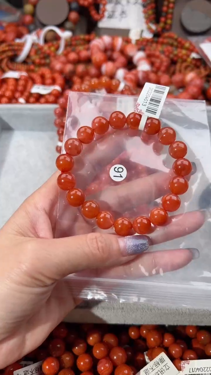 【闪购商品】南红玛瑙手串未镶嵌10