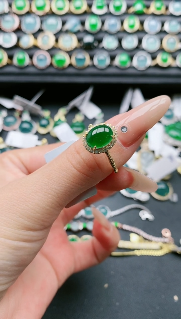 【闪购商品】翡翠戒指银S925镶嵌11111111