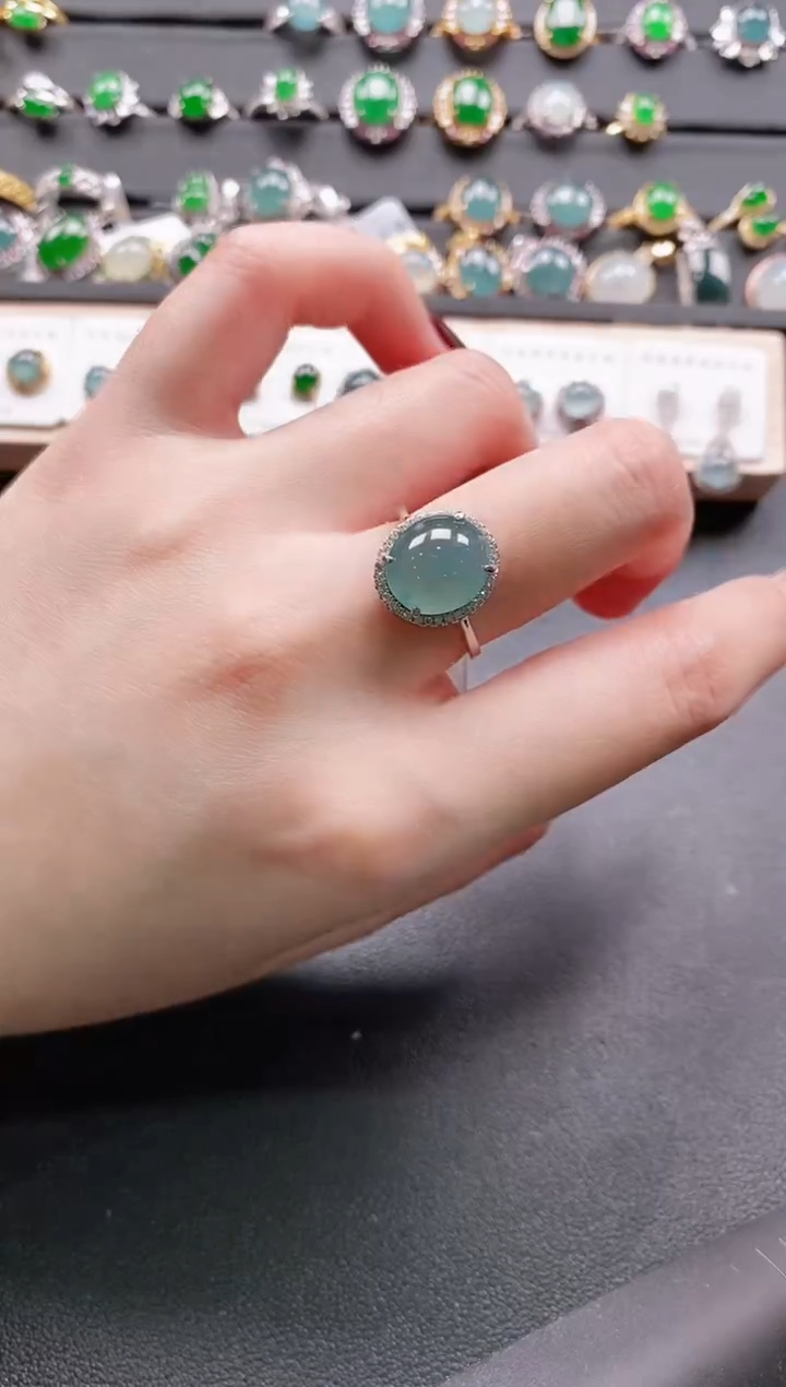 【闪购商品】翡翠戒指银S925镶嵌11111111