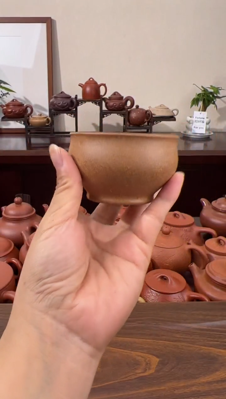 茶壶紫砂老段泥主人杯100CC