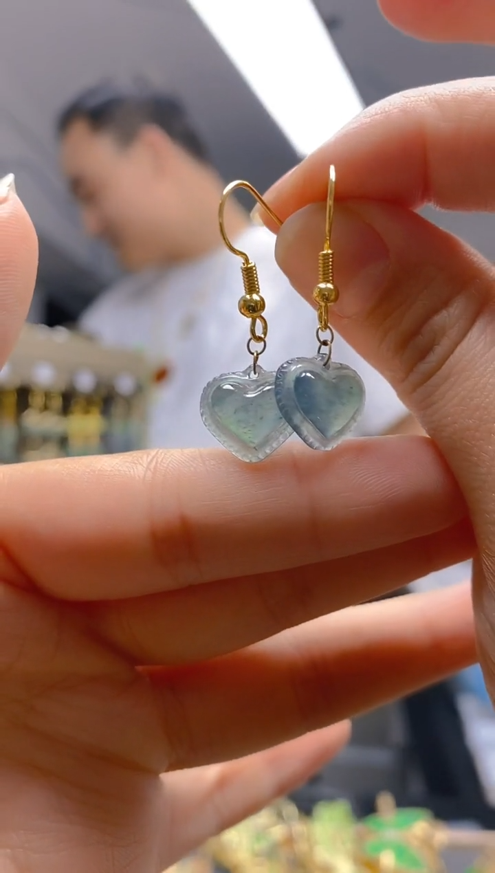 【闪购商品】翡翠耳饰合金0307翡翠耳钩