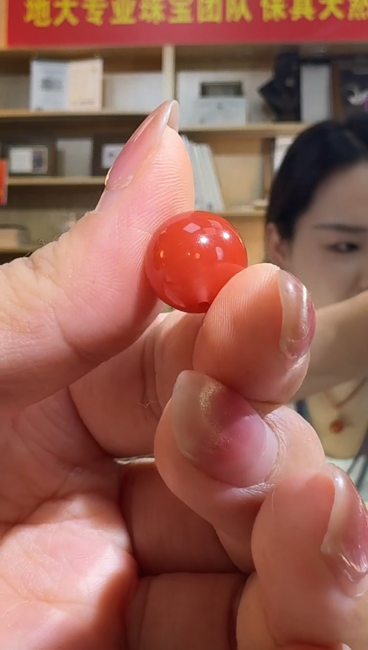 未镶嵌裸珠南红玛瑙13mm南红玛瑙圆形裸珠多样性发一