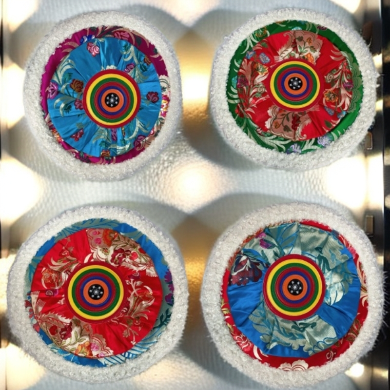 儿童藏式帽子#藏袍帽子#女宝袍子百搭帽子