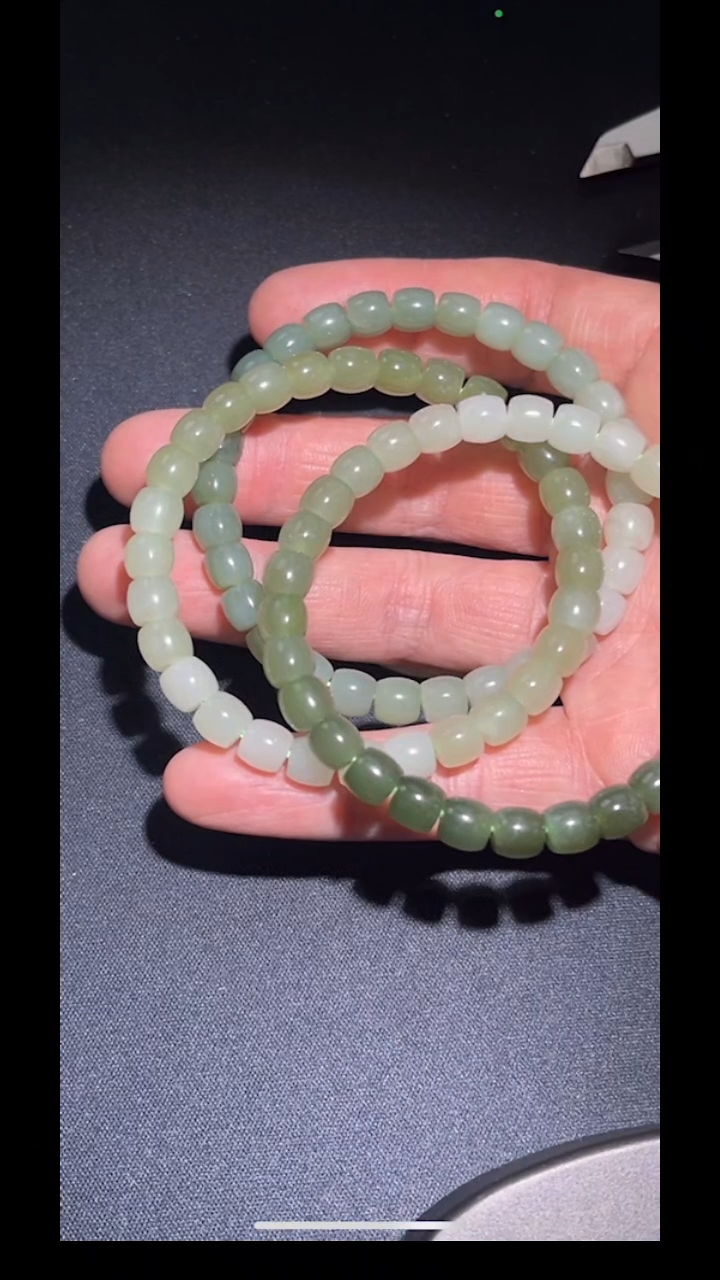 手串未镶嵌和田玉pz415-3单圈手串多样性发货发其一
