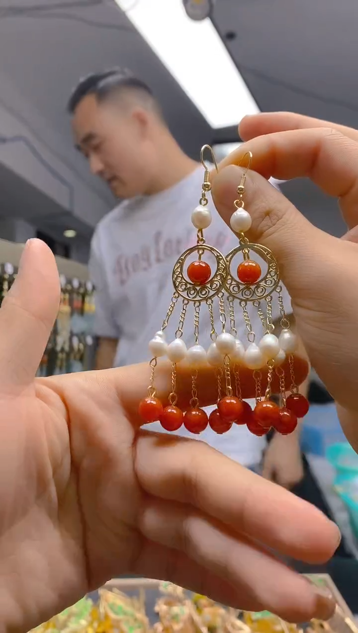 【闪购商品】翡翠耳饰合金0291翡翠耳钩