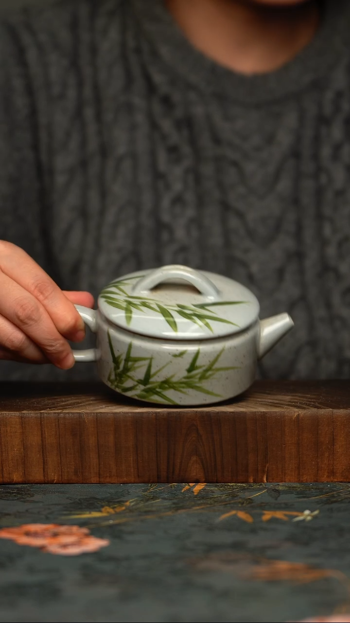 瓷片釉下彩手工手绘同款陶器