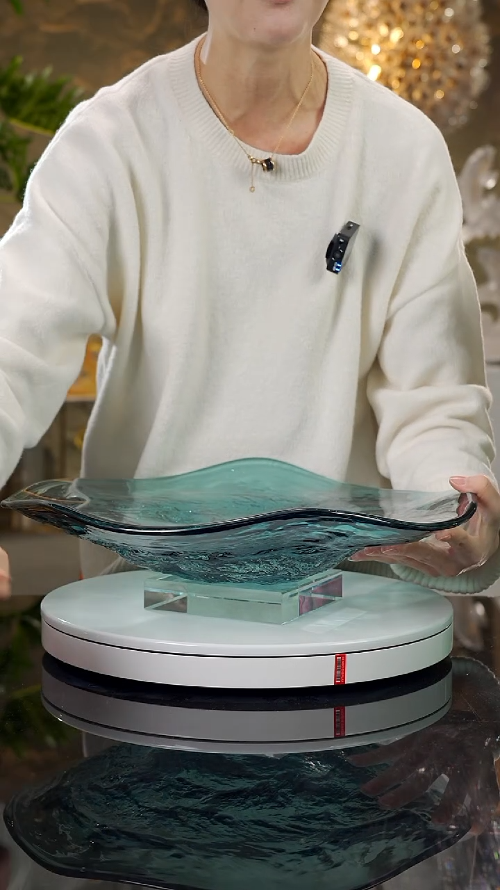 【闪购商品】瓷片海水蓝水波纹果盘