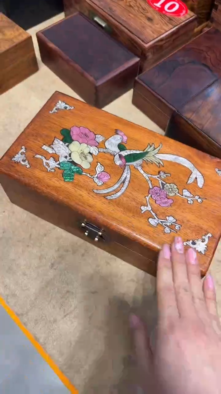 【闪购商品】贡木锦上添花螺钿首饰盒