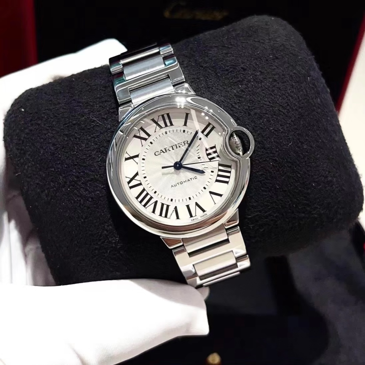 99新 Cartier/卡地亚 7姐专场/蓝气球 机械腕表 36mm