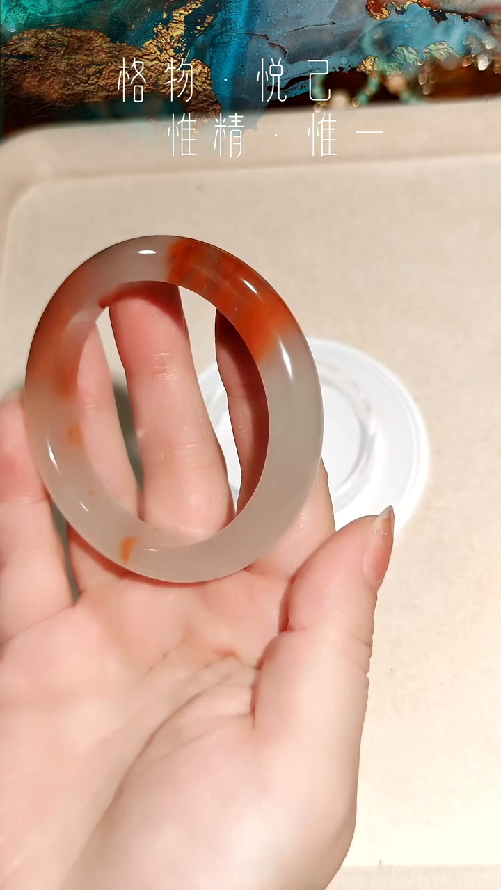 未镶嵌非洲翠手镯石英质玉生****?（54-55）