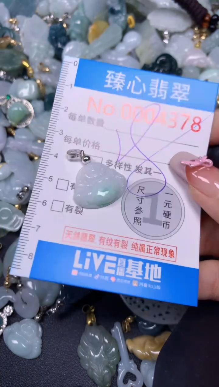 【闪购商品】翡翠颈饰未镶嵌含绳0004378