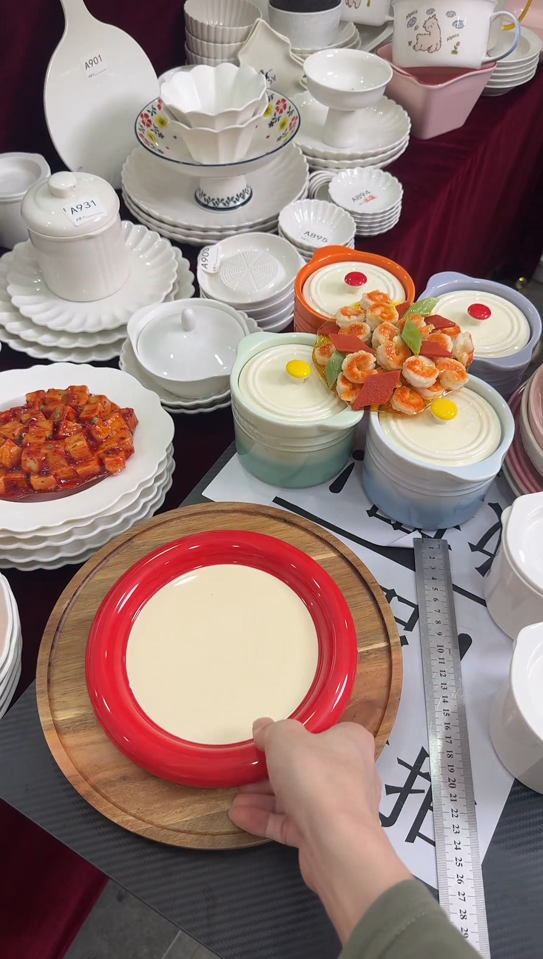 摆件陶微瑕  8英寸嘟嘟盘