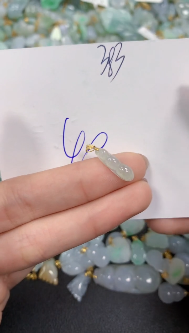 【闪购商品】翡翠颈饰18K金镶嵌 天然翡翠A货