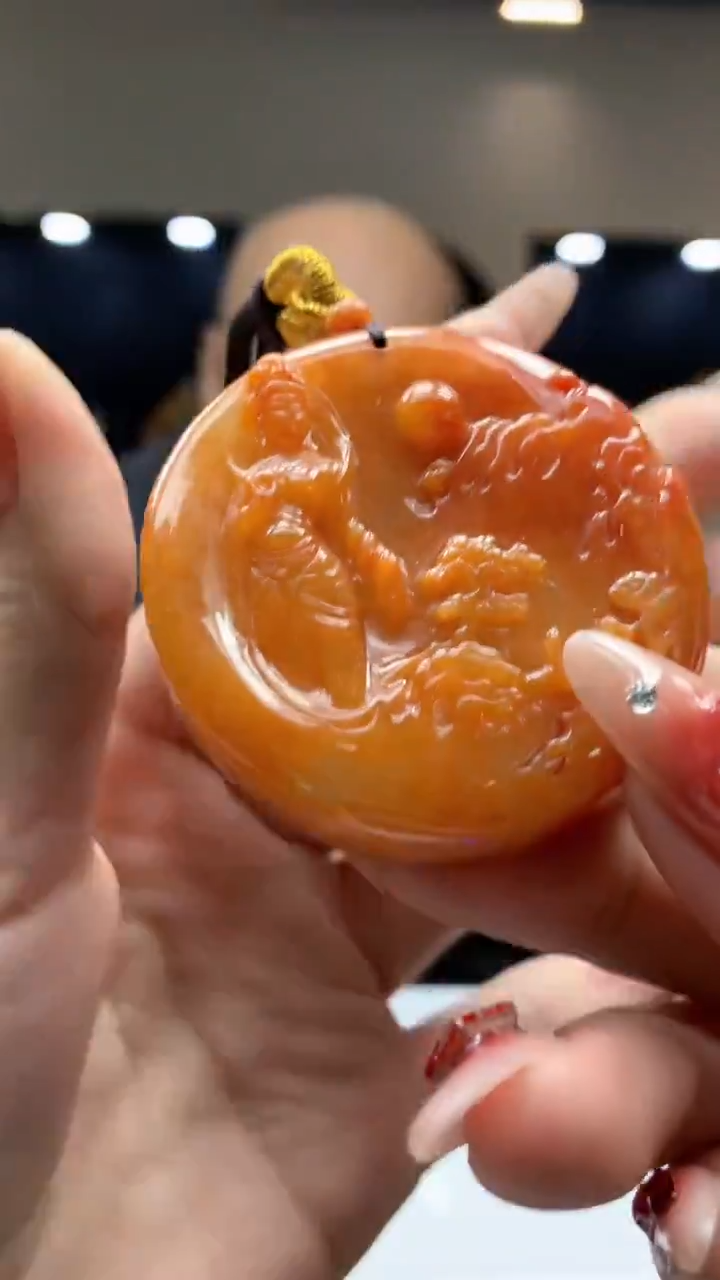 【闪购商品】定制翡翠未镶嵌1030ry-毛货挂件38