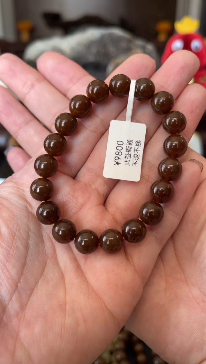 【闪购商品】和田玉（糖玉）手串未镶嵌金山全糖10mm手串