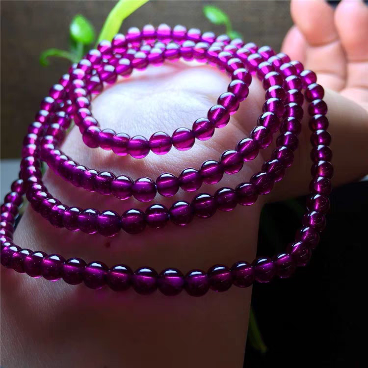 卡4mm四圈款紫牙乌石榴石