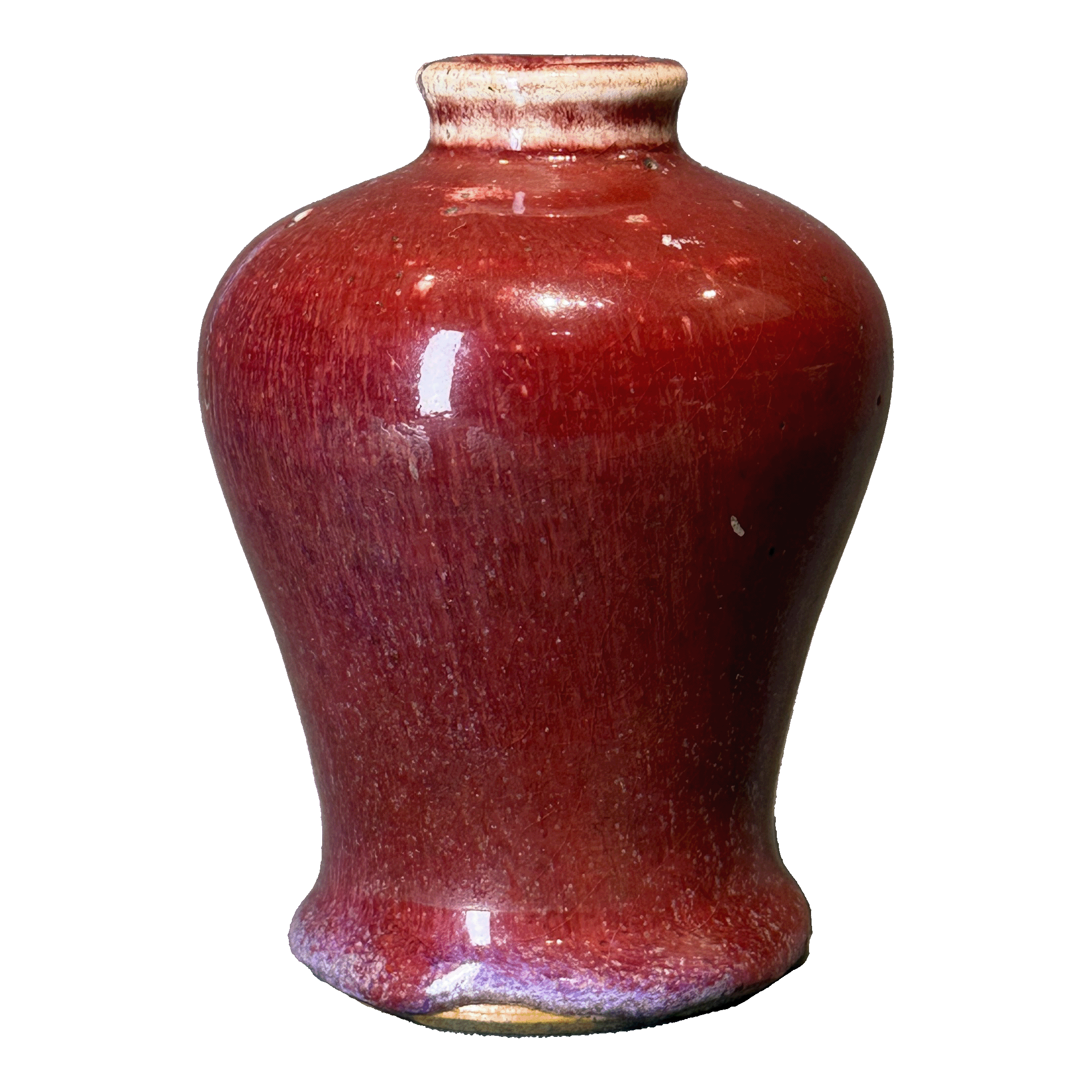 25201920t钧红釉梅瓶