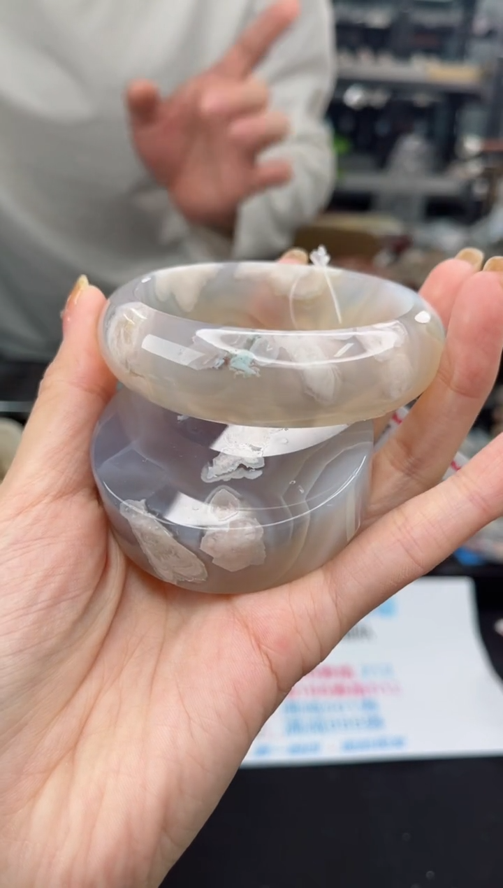 【闪购商品】石英质玉手镯未镶嵌60圈口（赠品镯心）3569267