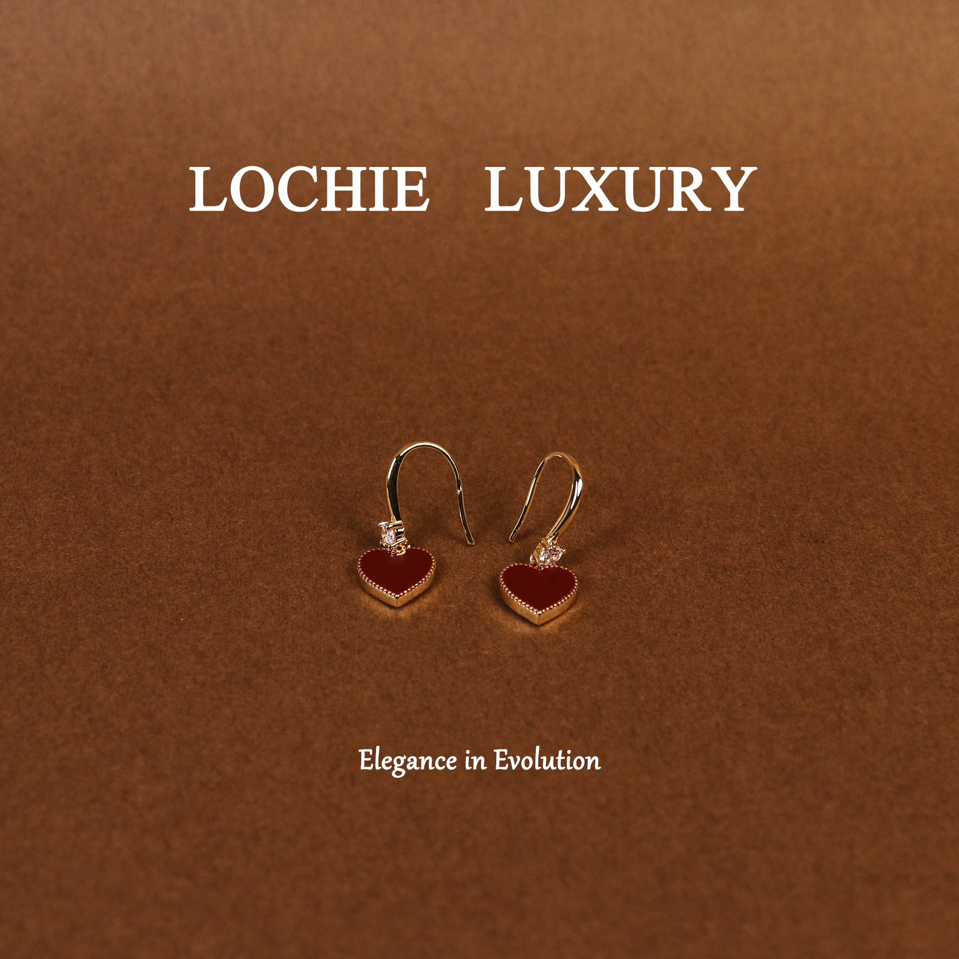 Lochie Luxury 黄铜耳饰 【诗篇回忆】L901小香风爱心珐琅彩耳钩