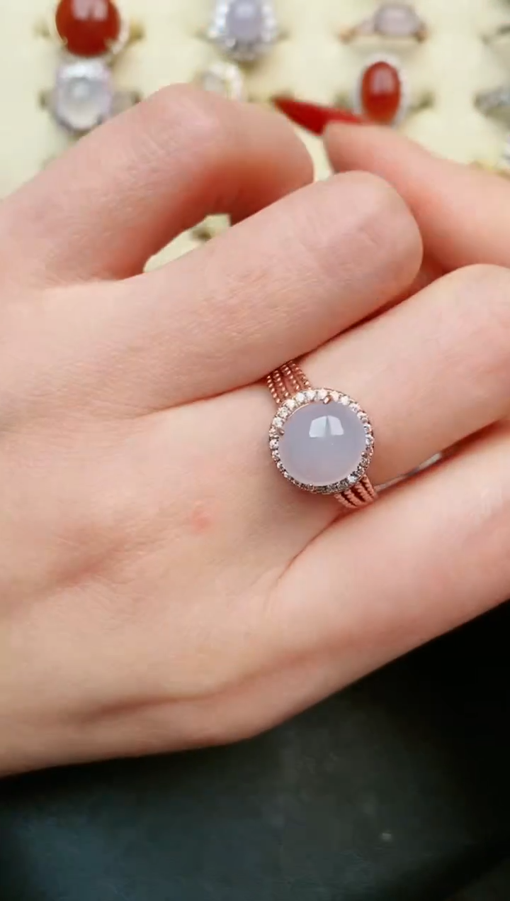 【闪购商品】翡翠戒指银S925镶嵌....