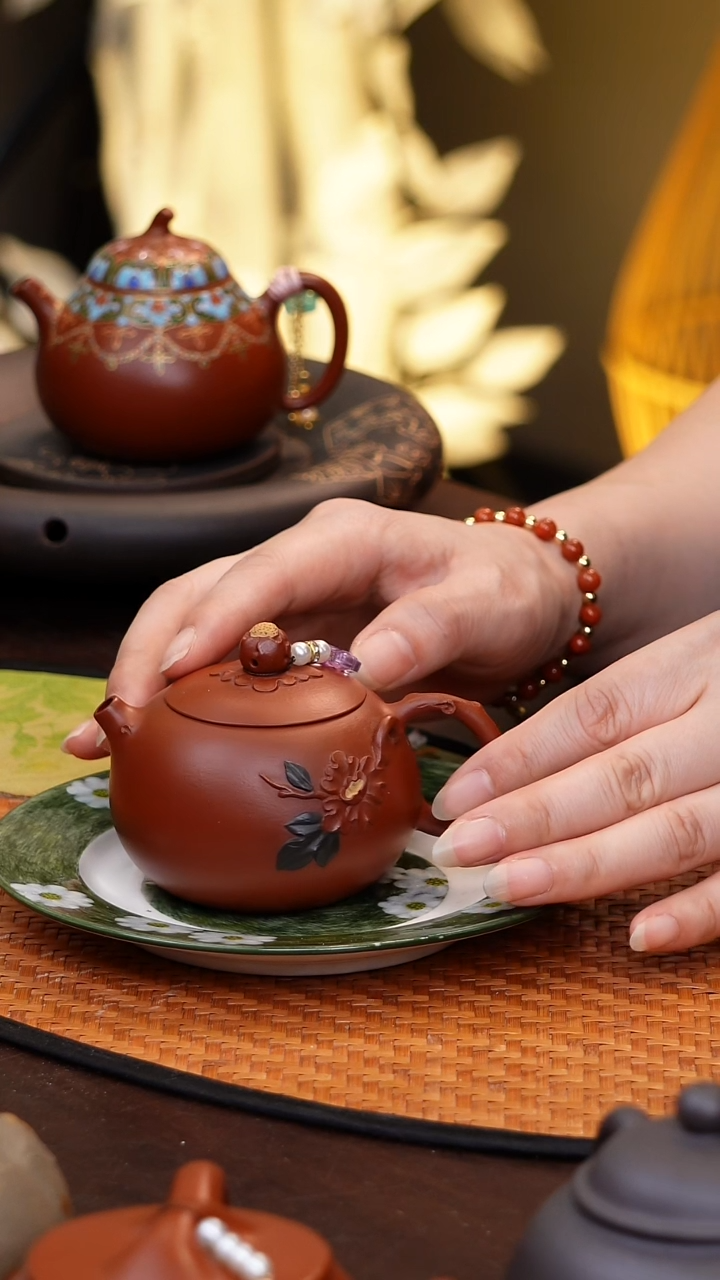 原矿紫砂手工杯子朱泥