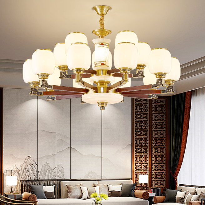 中式吊灯大气客厅灯节能简约家用新中式灯饰禅意大厅全新中式灯具