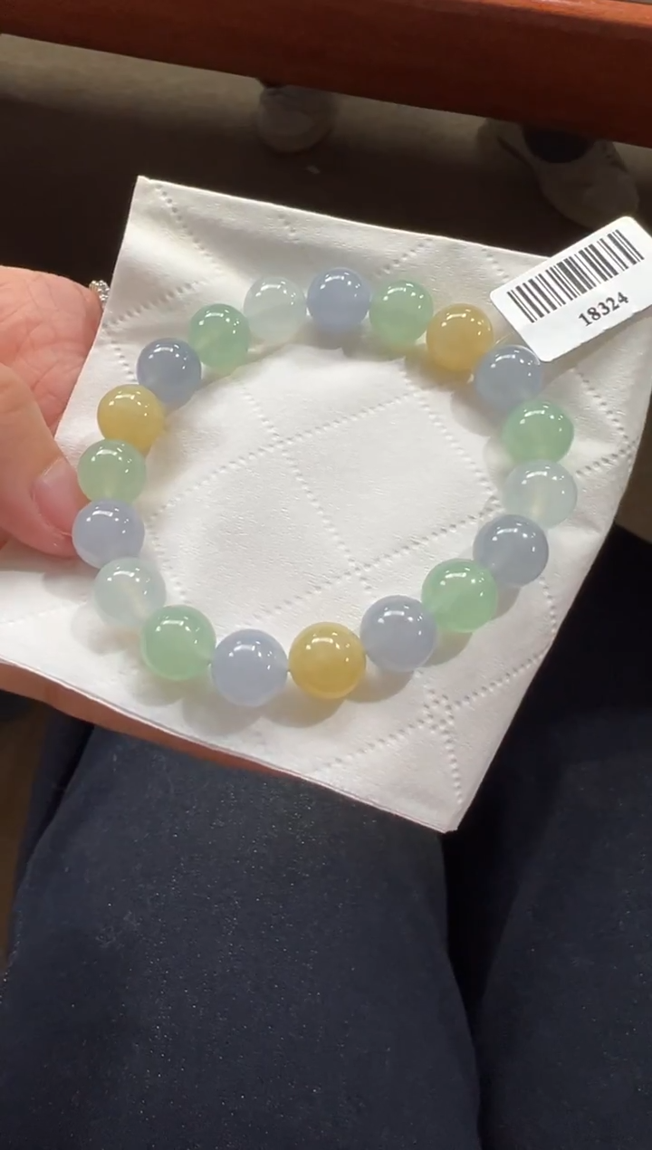 未镶嵌手串翡翠B358|15800