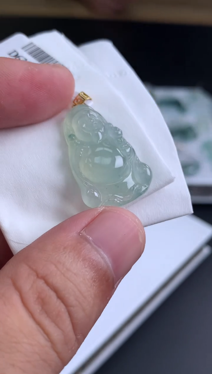 【闪购商品】翡翠颈饰18K金镶嵌翡翠