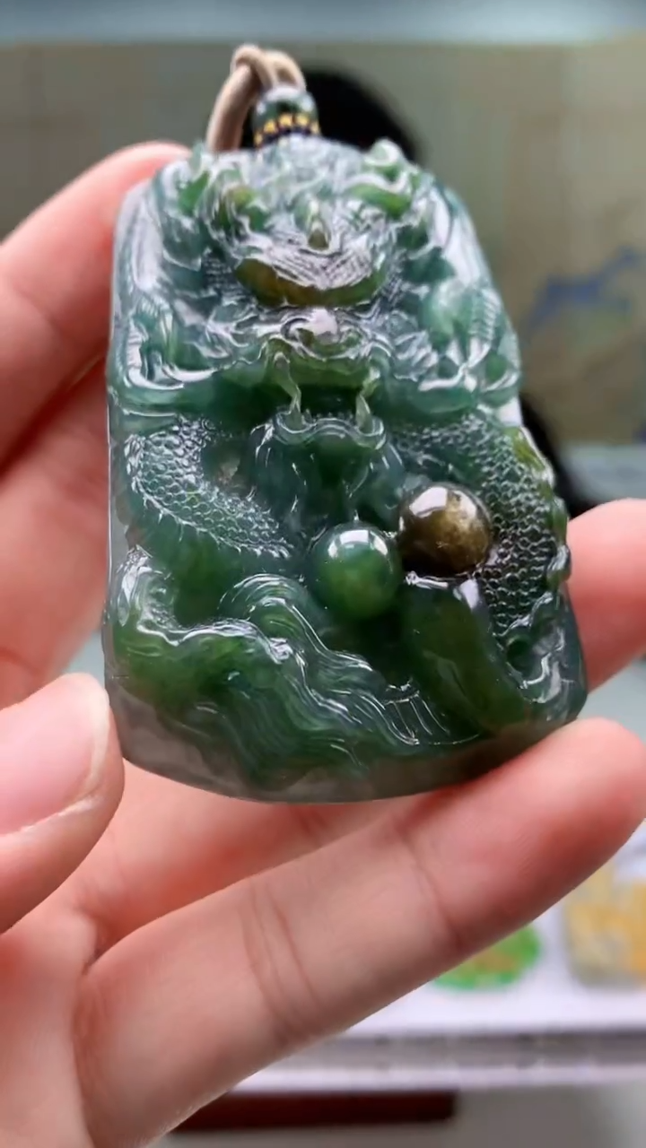 【闪购商品】定制翡翠未镶嵌4917bb-毛货挂件52
