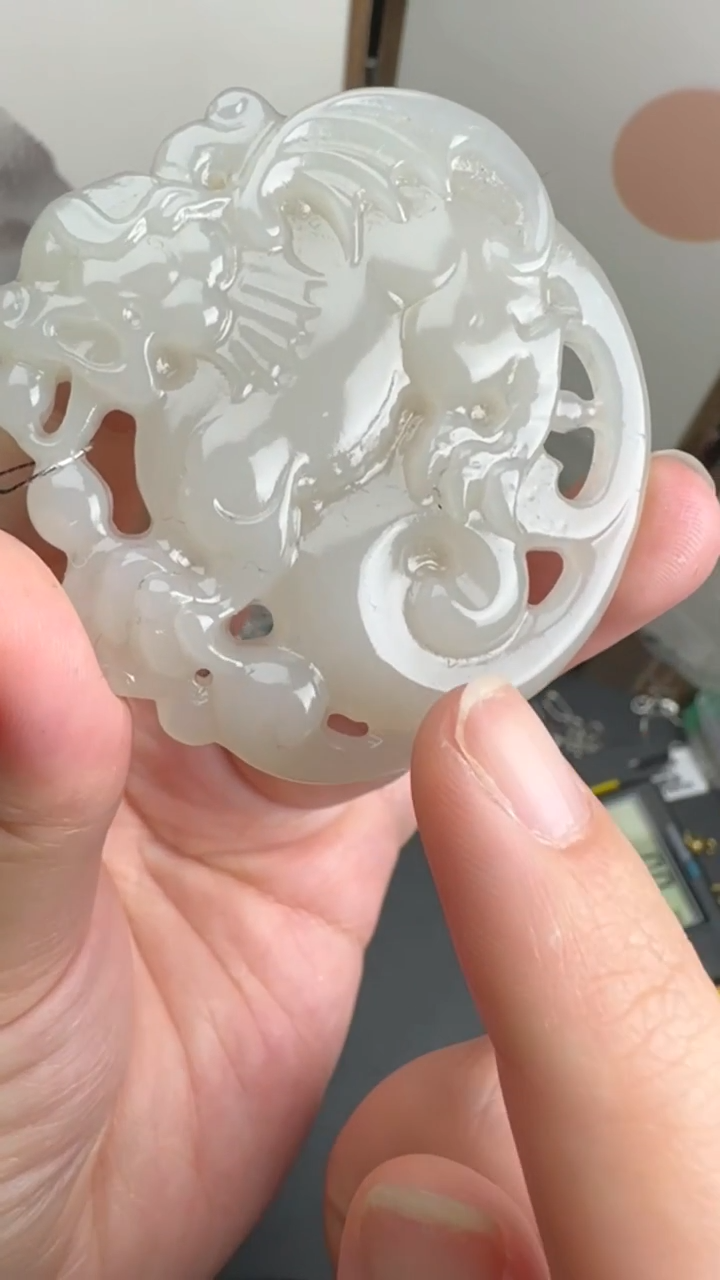 吊坠(不含链)未镶嵌和田玉JJD1229043多样性发一