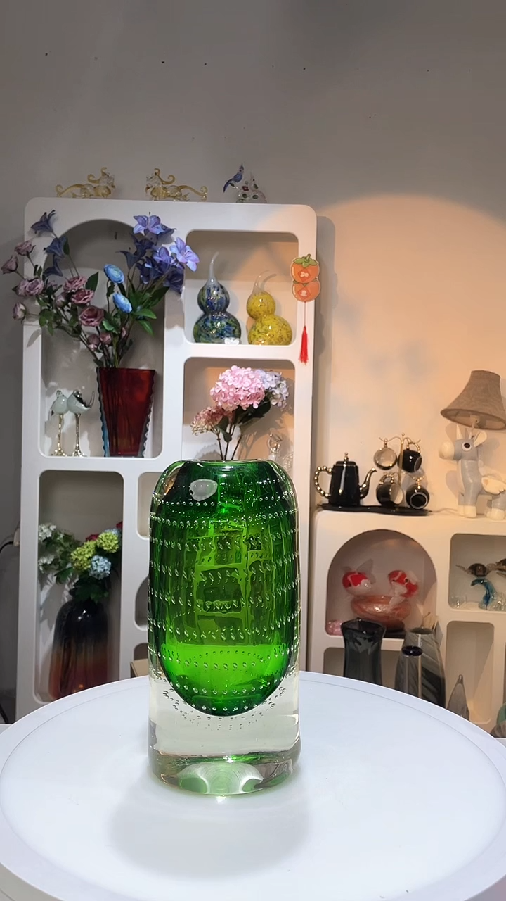 【闪购商品】琉璃1只实心底微瑕花瓶