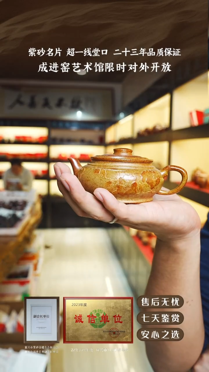 紫砂壶紫泥柴烧巨轮150cc