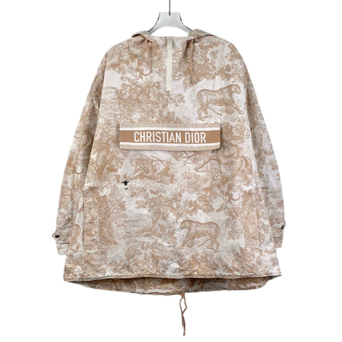 99新 DIOR/迪奥 DW0235 动物丛林印花满印半拉链式长袖外套 XS码