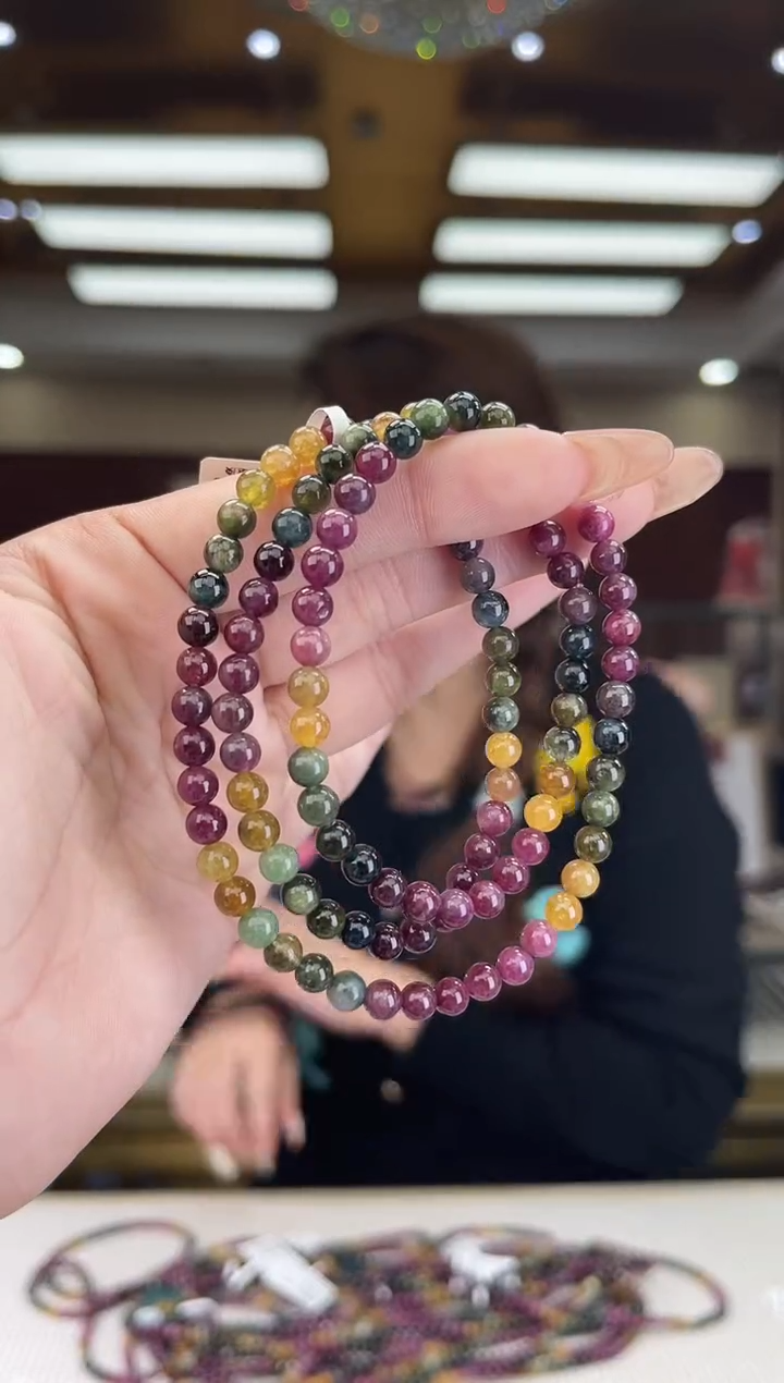 【闪购商品】碧玺/未镶嵌5mm+碧玺多圈多样性发货9