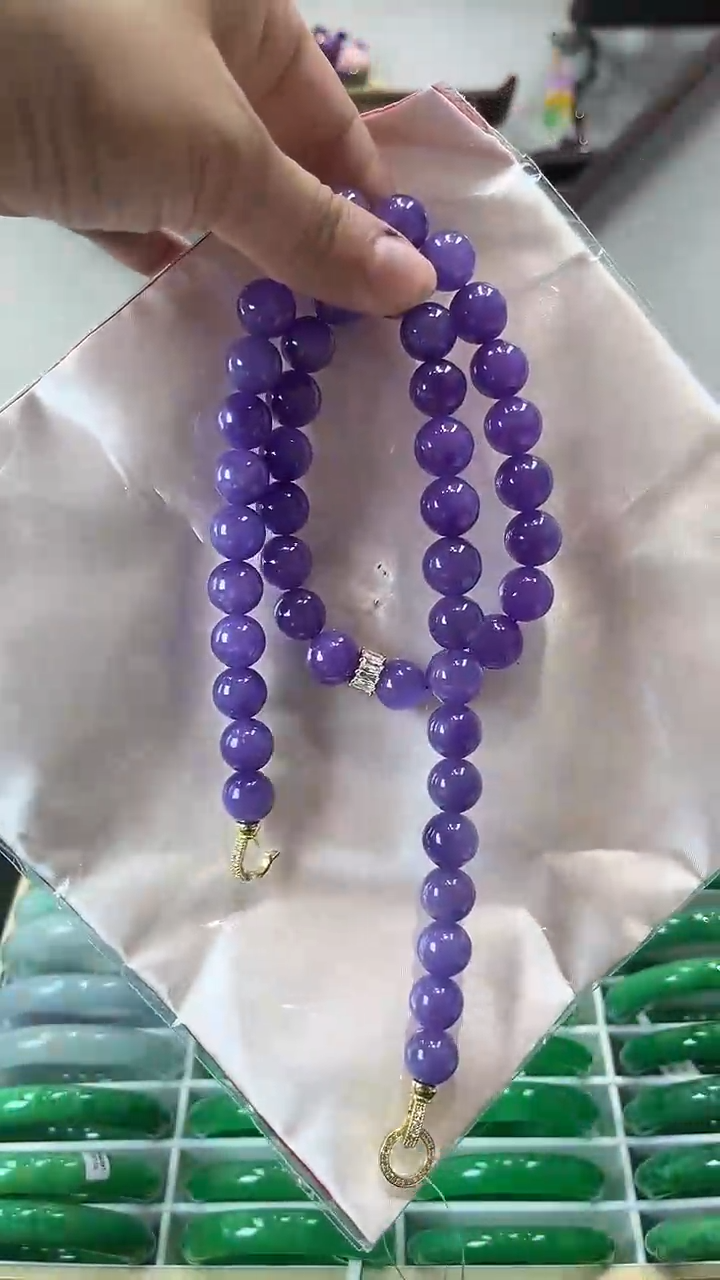 【闪购商品】砖雕闪84 紫罗兰项链