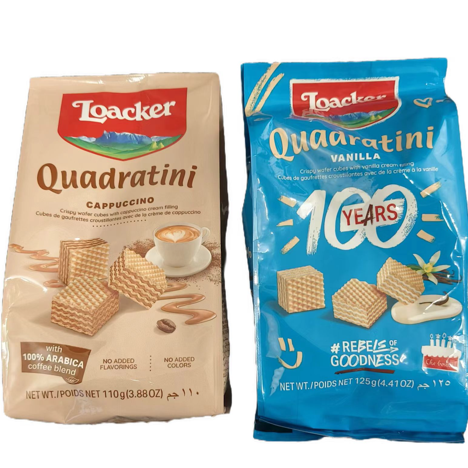 莱家威化卡布奇诺味110克香草味125g【保质期到26年3月份】