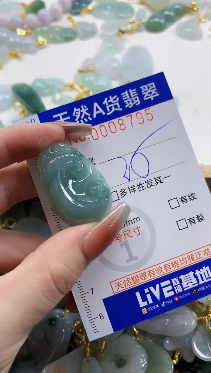 颈饰未镶嵌翡翠天然A货翡翠