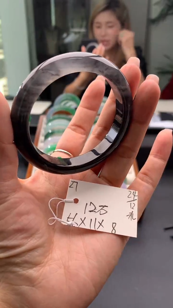 未镶嵌手镯翡翠翡翠手镯 下单联系小耳机#27 圈口56