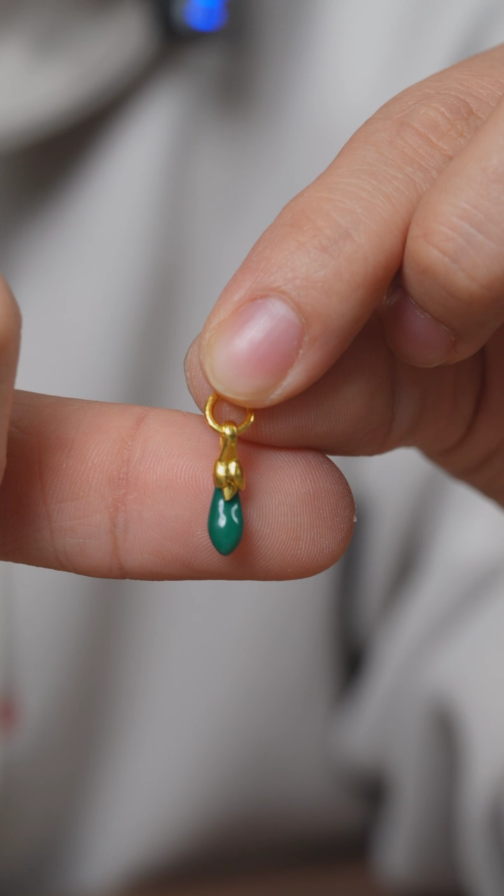 【闪购商品】绿松石侧挂未镶嵌松石侧挂15.8*4.2