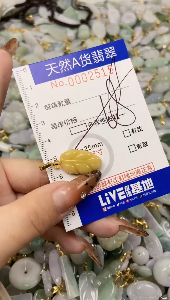 【闪购商品】翡翠颈饰未镶嵌天然A货翡翠