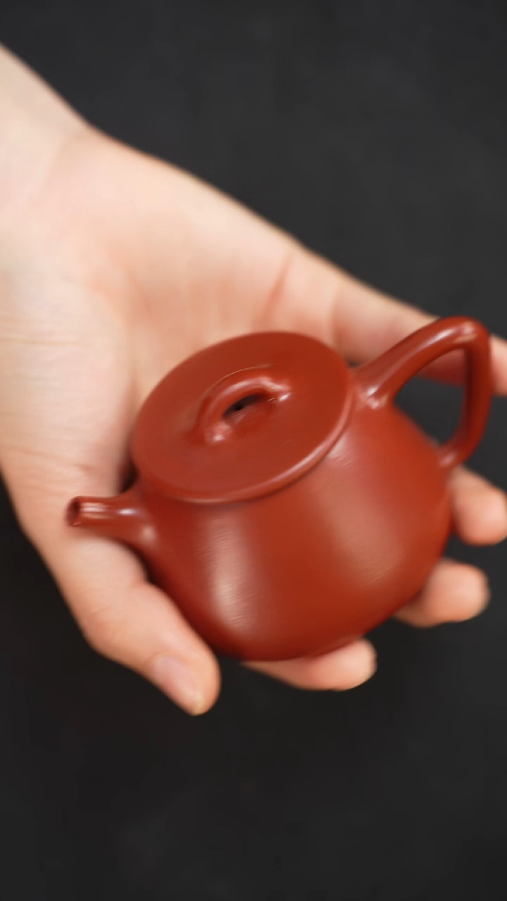 【闪购商品】紫砂茶壶龙志高朱泥小高瓢100CCX