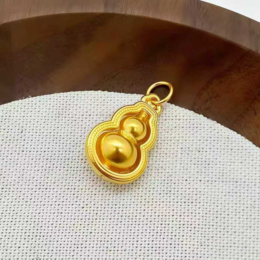 足金999 双层葫芦吊坠 2.05